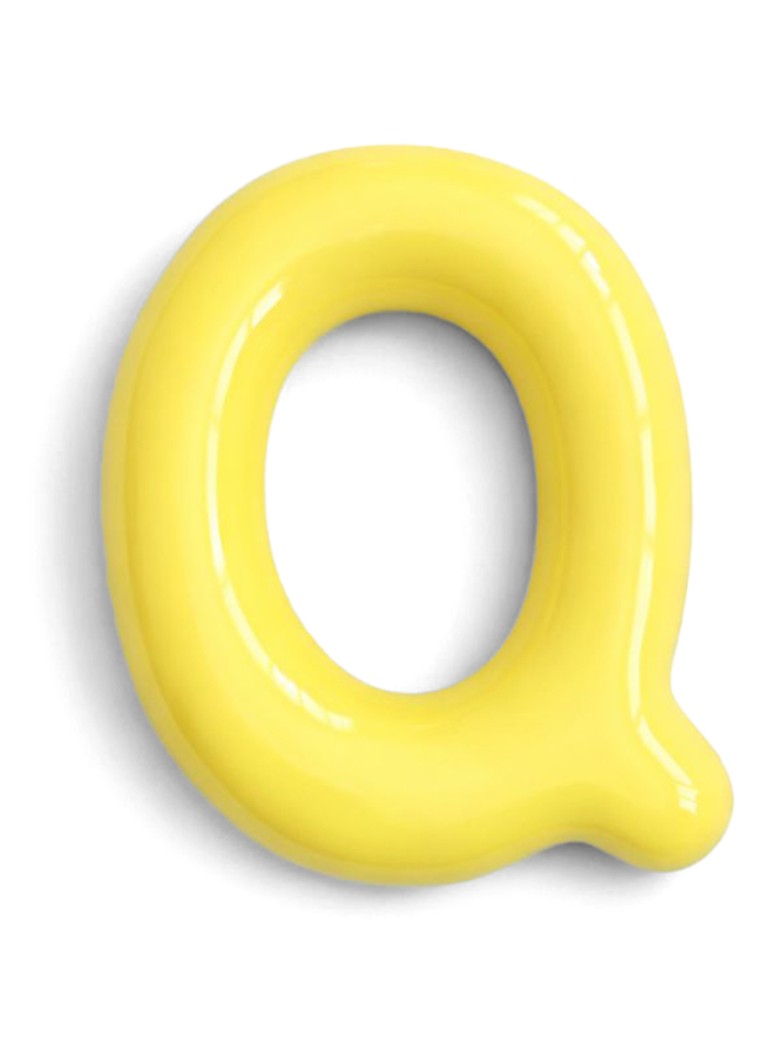 Ceramics by Romy Letter Q hanger 10 cm Geel - Deal