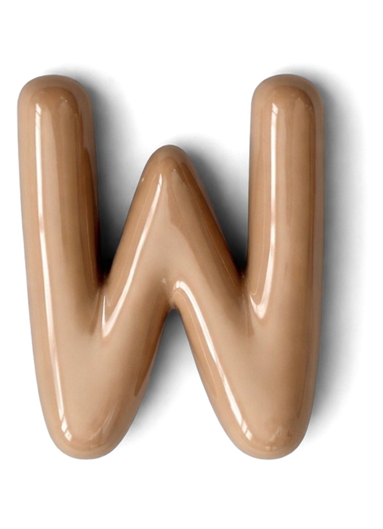 Ceramics by Romy Letter W hanger 10 cm Beige - Deal