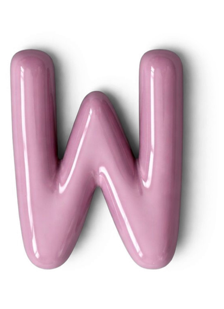 Ceramics by Romy Letter W hanger 10 cm Lavendel