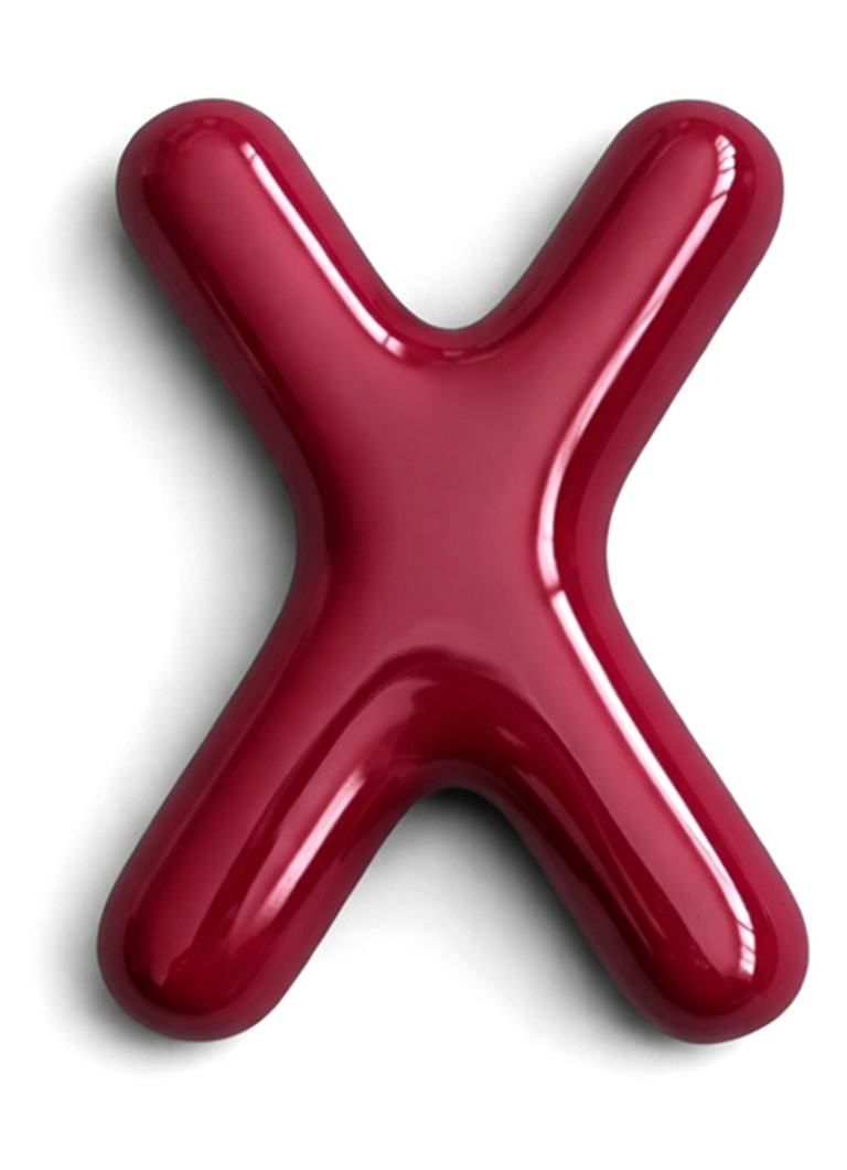 Ceramics by Romy Letter X hanger 10 cm Bordeauxrood - Deal