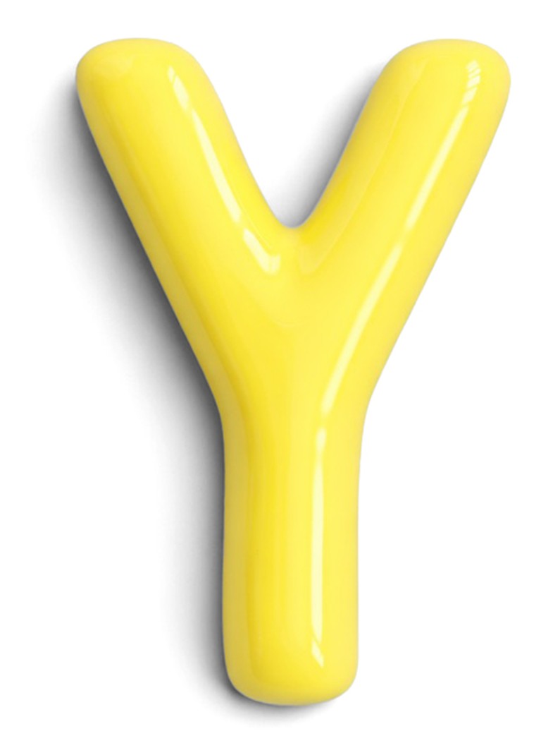 Ceramics by Romy Letter Y hanger 10 cm Geel - Deal
