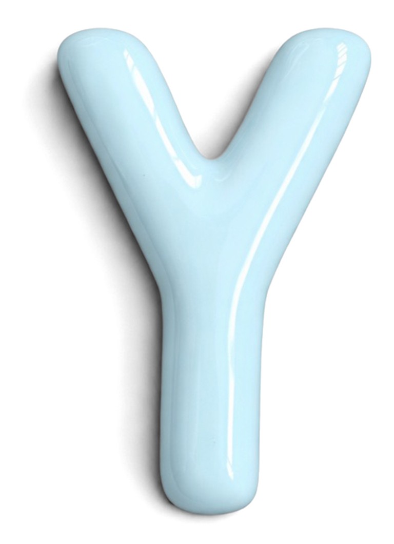 Ceramics by Romy Letter Y hanger 10 cm Lichtblauw - Deal