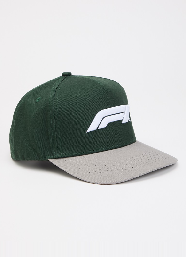 F1 Heren Pet met logoborduring in de kleur Groen, maat: OS
