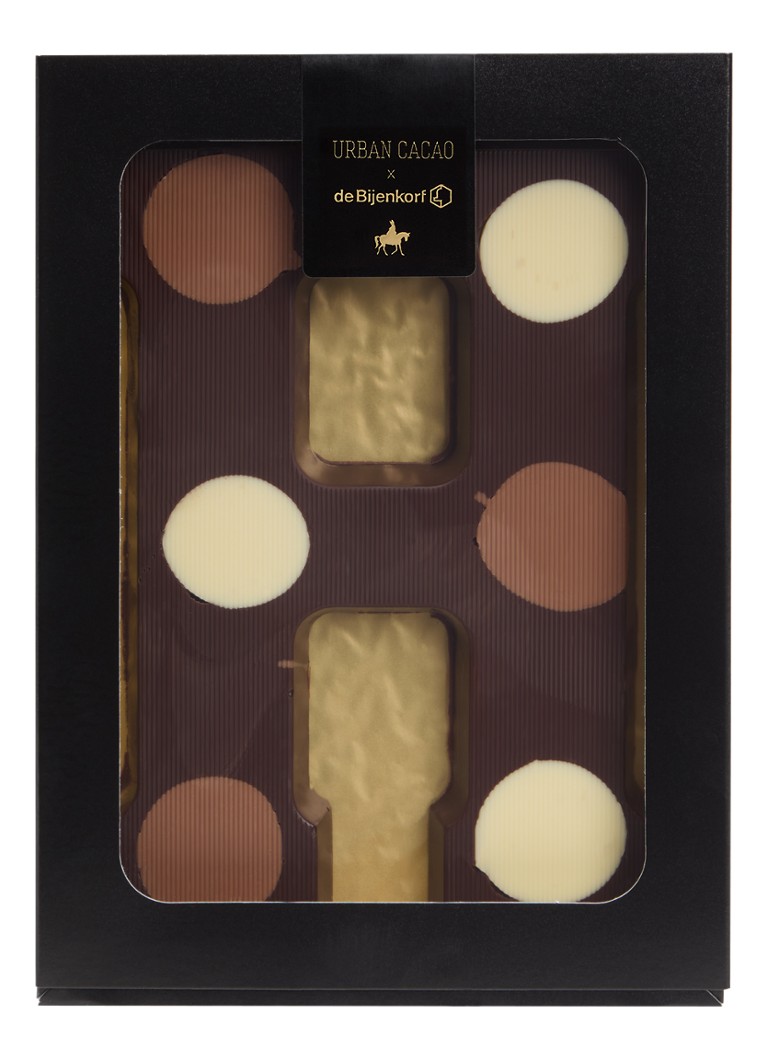 Urban Cacao Pure chocoladeletter gevlekt 200 gram H - Deal