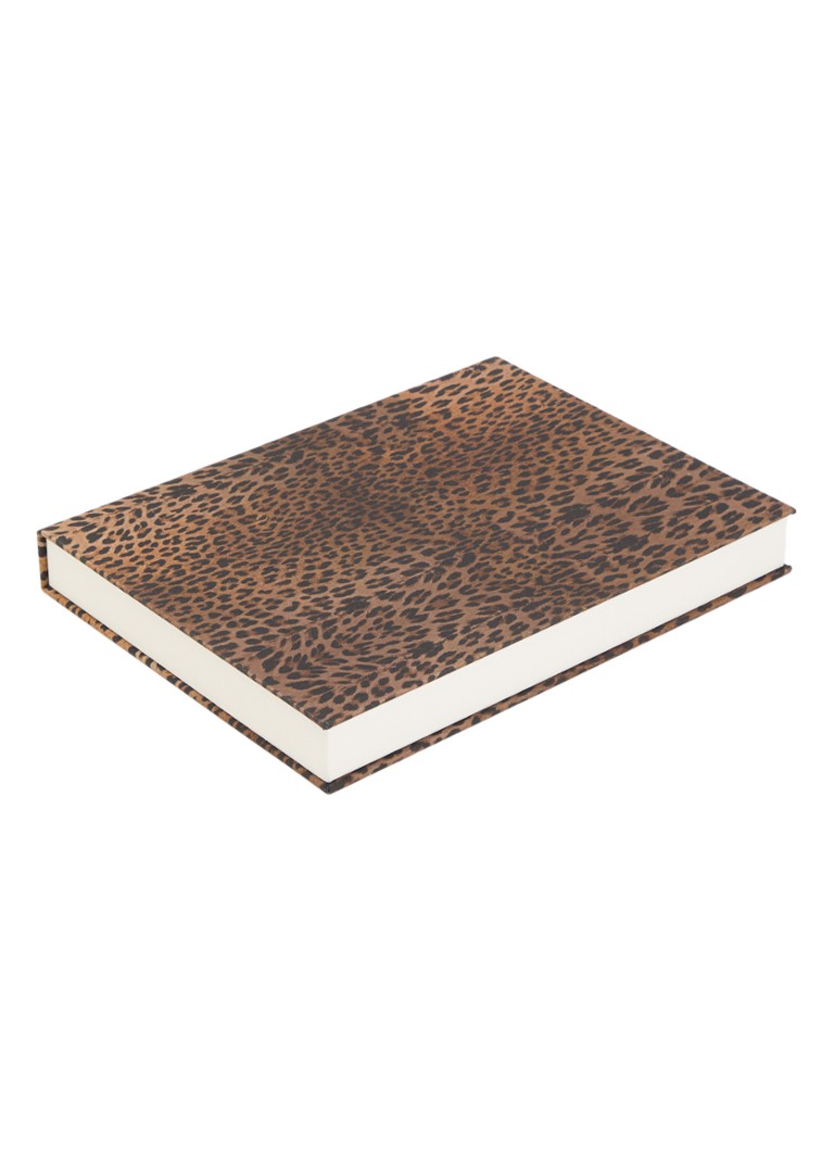 Heaven Mayhem Dames Book Box sieradendoos met panterprint in de kleur Bruin, maat: OS