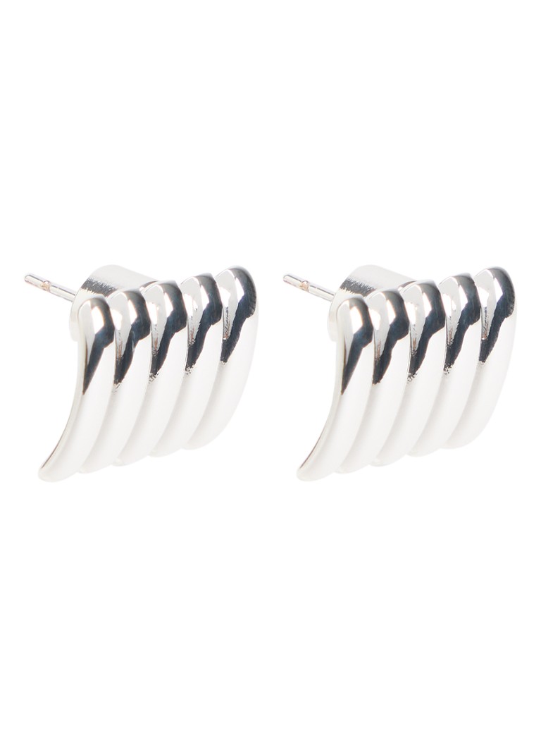 Heaven Mayhem Dames Clammie oorstekers in de kleur Zilver, maat: OS