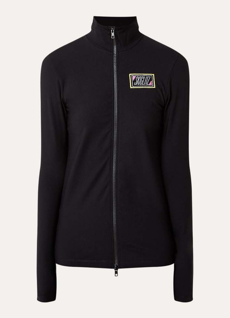 Stieglitz Dames Benita skipully met logoborduring in de kleur Zwart, maat: L
