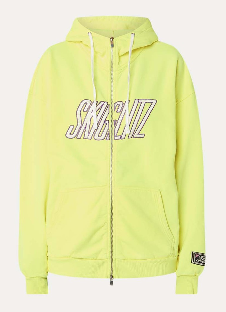 Stieglitz Dames Lena sweatvest met logoborduring in de kleur Geel, maat: M