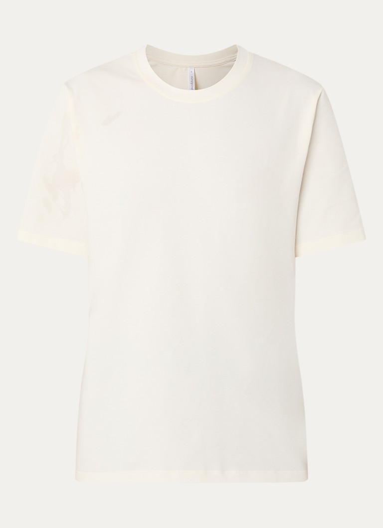 Ninepine Dames Classic Pima T-shirt met ronde hals in de kleur Gebroken wit, maat: xl