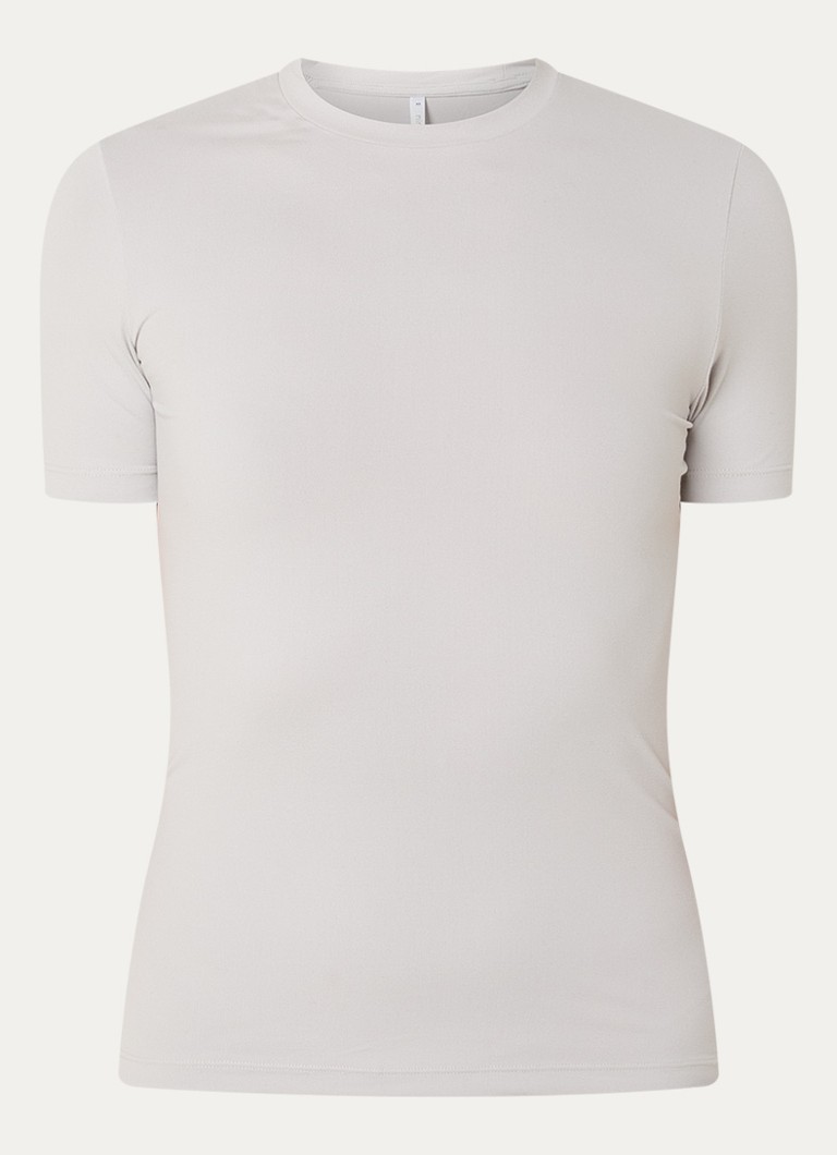 Ninepine Dames Soft T-shirt met ronde hals in de kleur Lichtgrijs, maat: xxl
