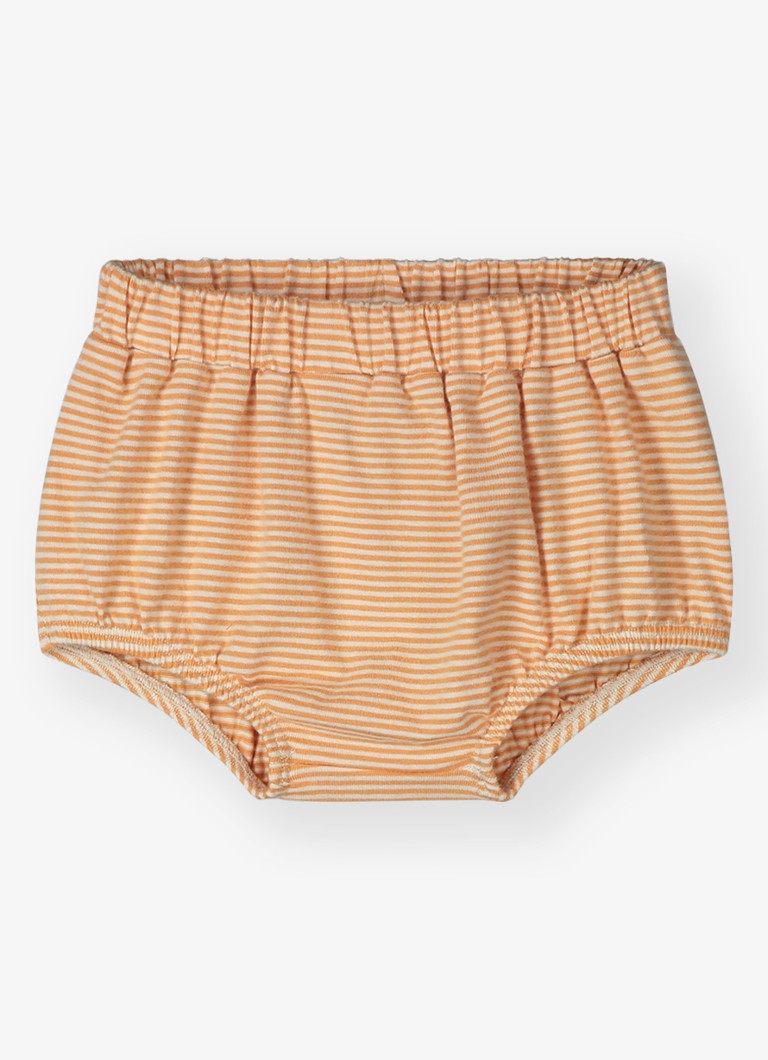 Gray Label Meisjes Bloomer met streepprint in de kleur Camel, maat: 0-3M=56
