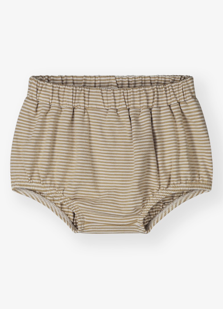 Gray Label Meisjes Bloomer met streepprint in de kleur Bruin, maat: 6-9M=68