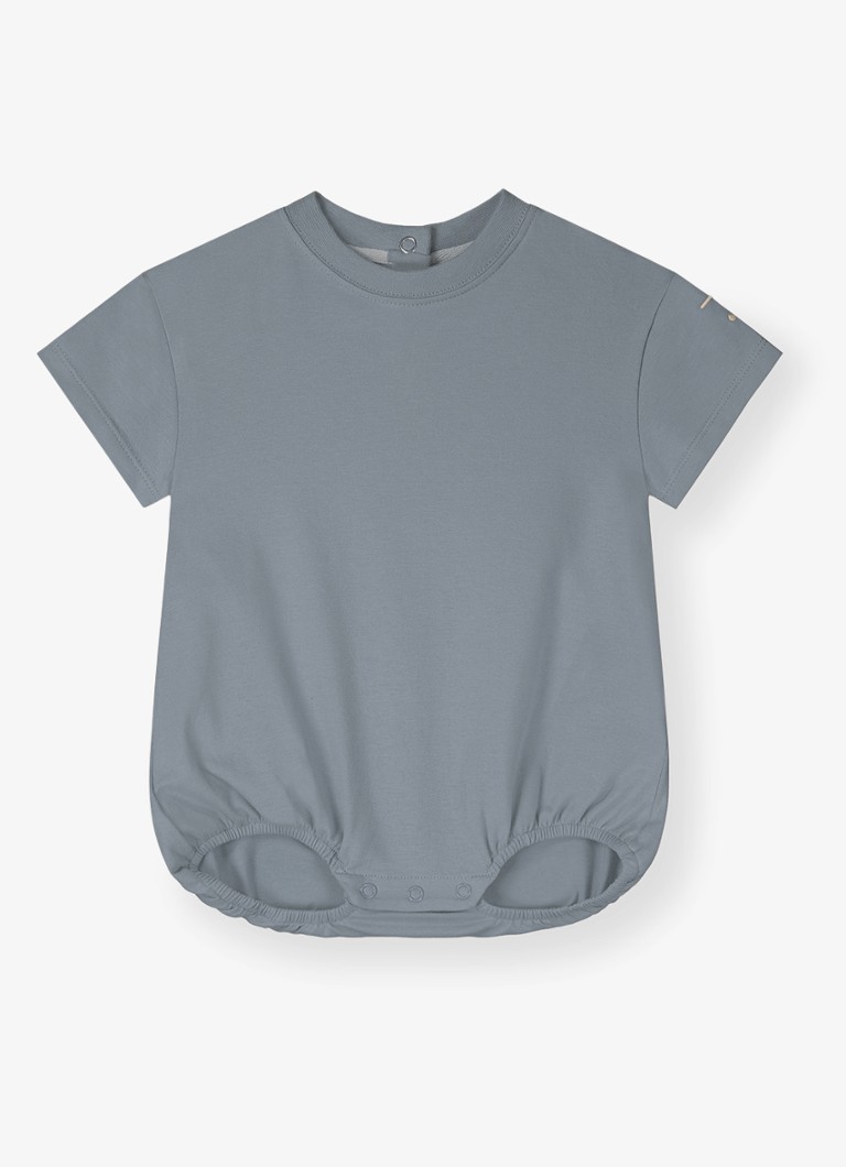 Gray Label Romper met ronde hals in de kleur Grijs, maat: 12-18M=80