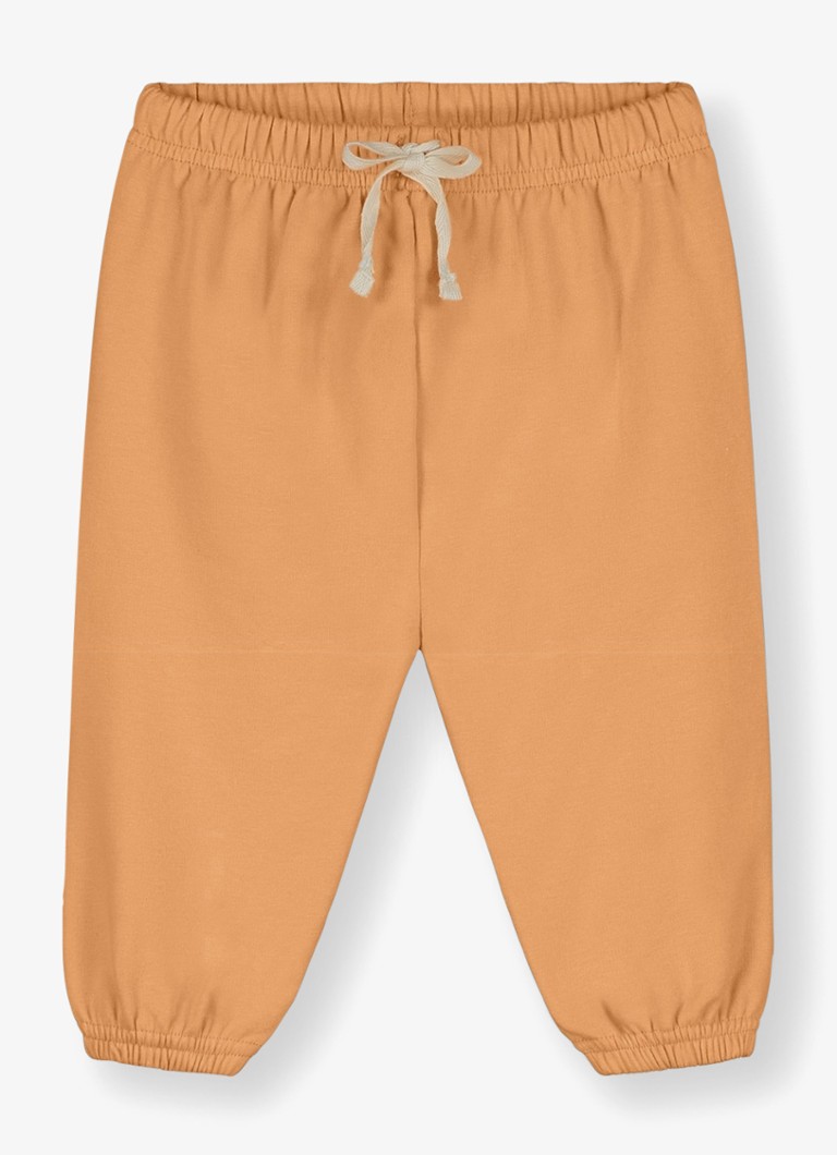 Gray Label Meisjes Tapered fit joggingbroek in katoenblend in de kleur Beige, maat: 12-18M=80