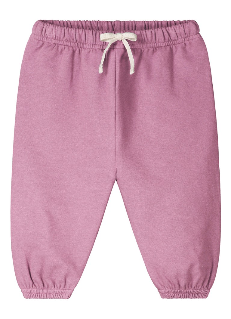 Gray Label Meisjes Tapered fit joggingbroek in katoenblend in de kleur Lichtroze, maat: 12M-18M=80