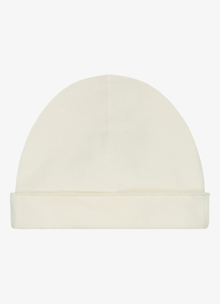 Gray Label Meisjes Baby muts met streepprint in de kleur Gebroken wit, maat: 0-6M