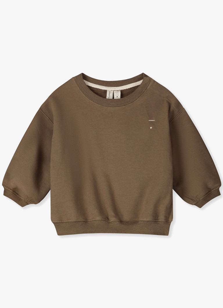 Gray Label Oversized sweater met ronde hals in de kleur Bruin, maat: 18-24M