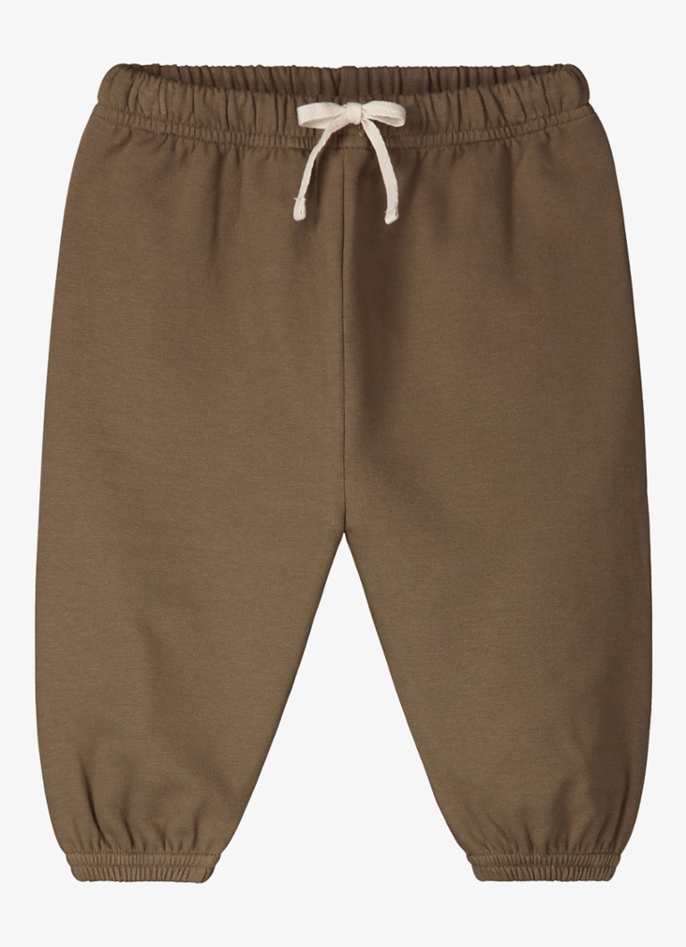 Gray Label Jongens Tapered fit joggingbroek in de kleur Donkerkhaki, maat: 6-9M