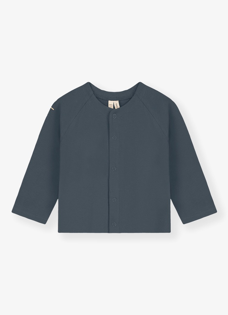 Gray Label Meisjes Raglan fijngebreid vest in de kleur Blauw, maat: 3-6M=62