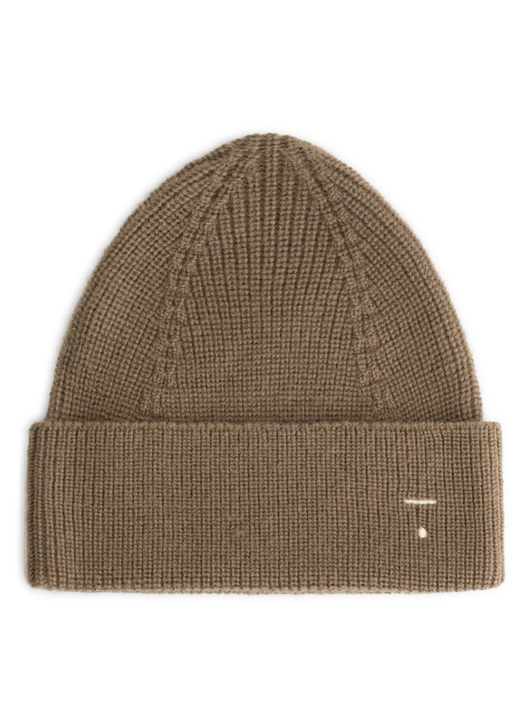 Gray Label Meisjes Grofgebreide muts van merinowol in de kleur Bruin, maat: 0M-24M=92