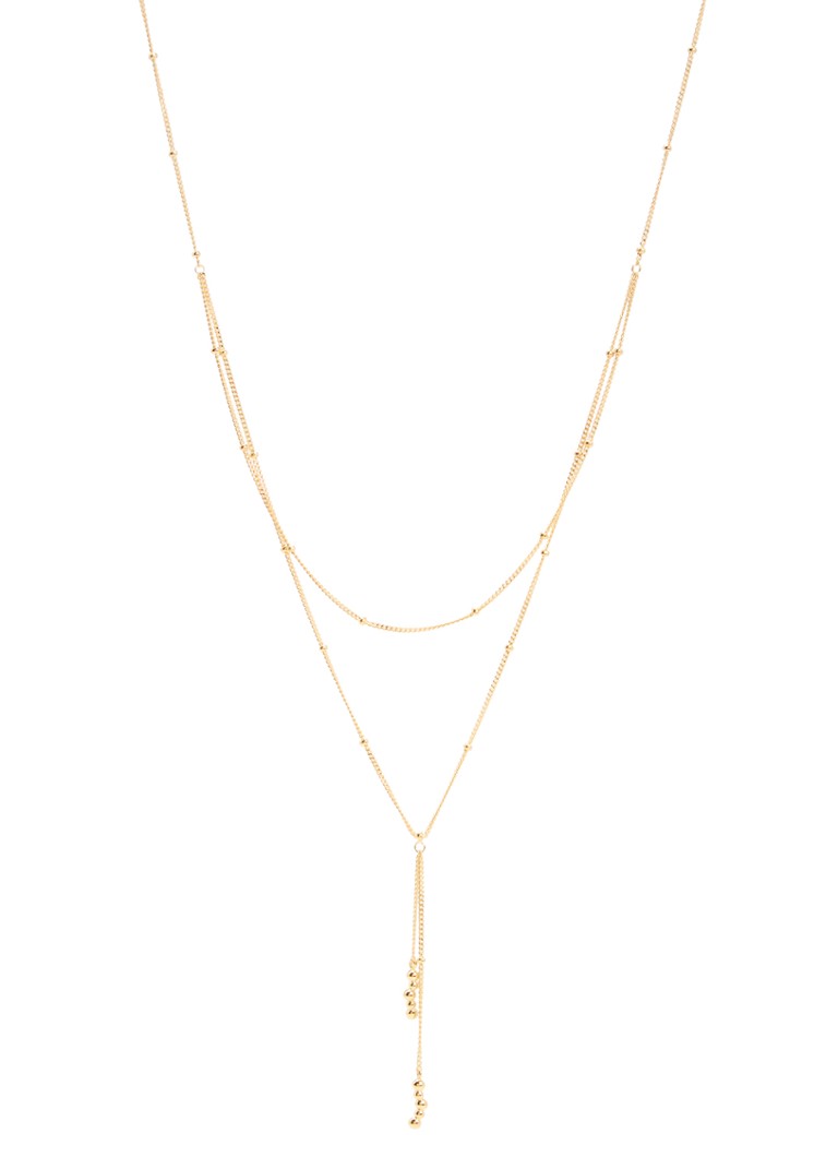 DPT Antwerp Dames Wave diamanten ketting verguld