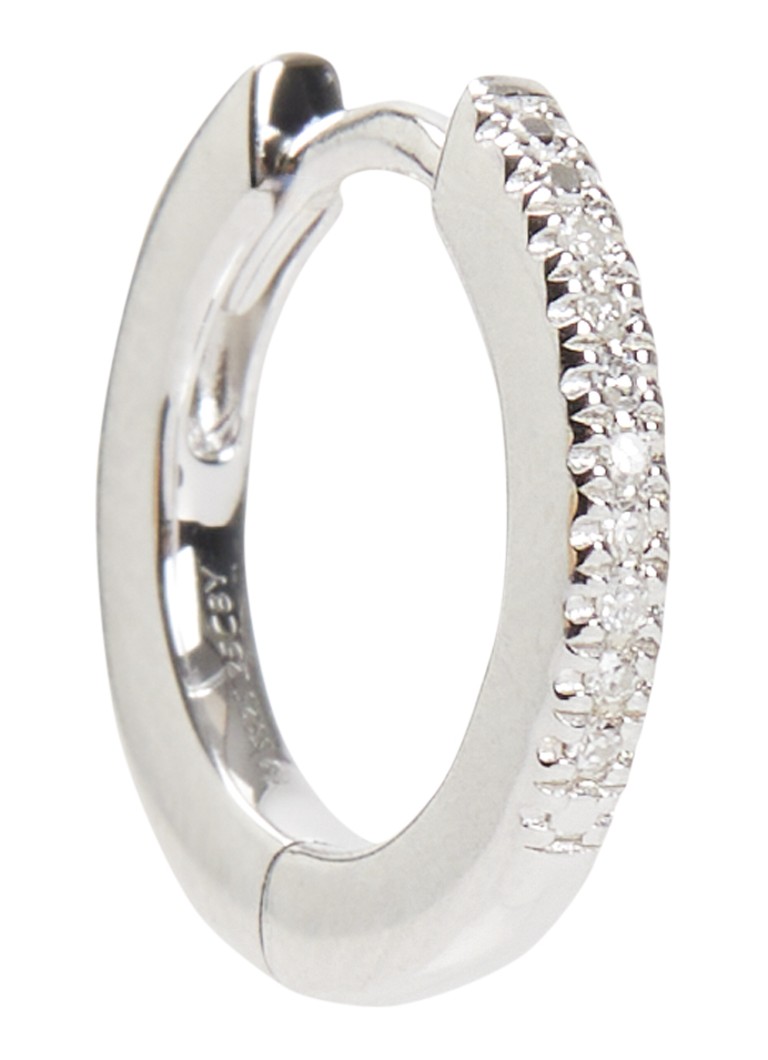 DPT Antwerp Dames Circle diamanten oorring van zilver