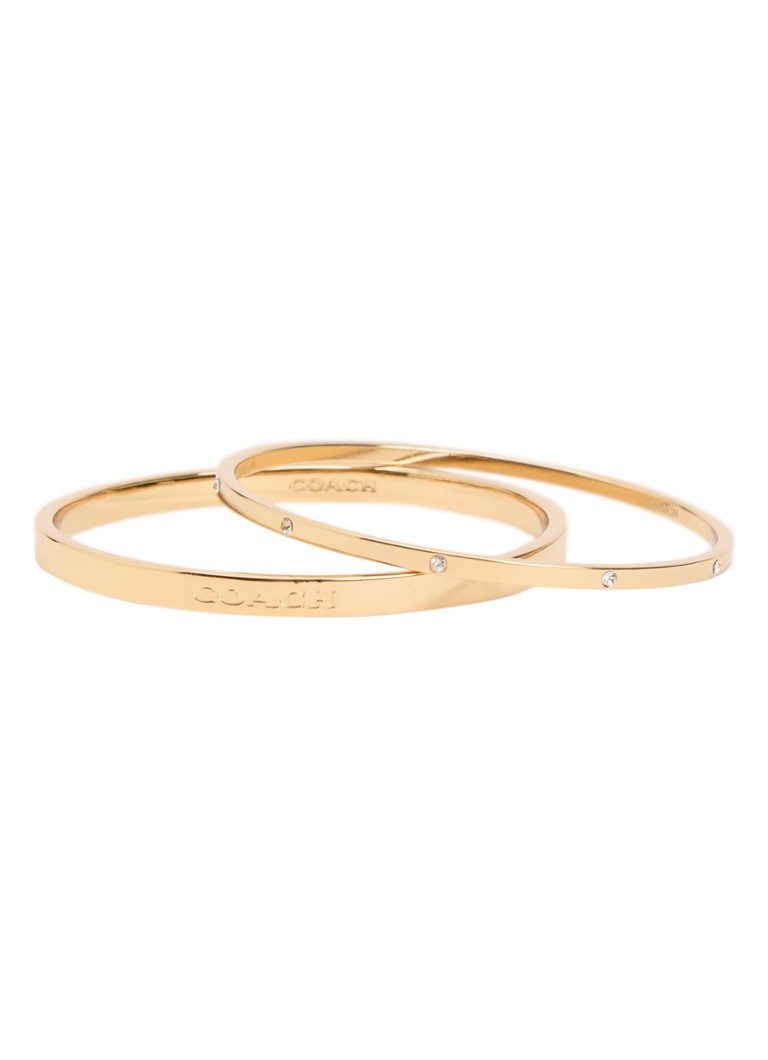 Coach Dames Bangle in set van 2 in de kleur Goud, maat: NO SIZE