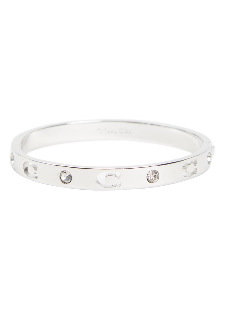 Coach Dames Bangle met logo in de kleur Zilver, maat: NO SIZE