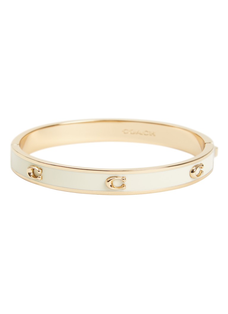 Coach Dames Bangle met logo in de kleur Wit, maat: NO SIZE