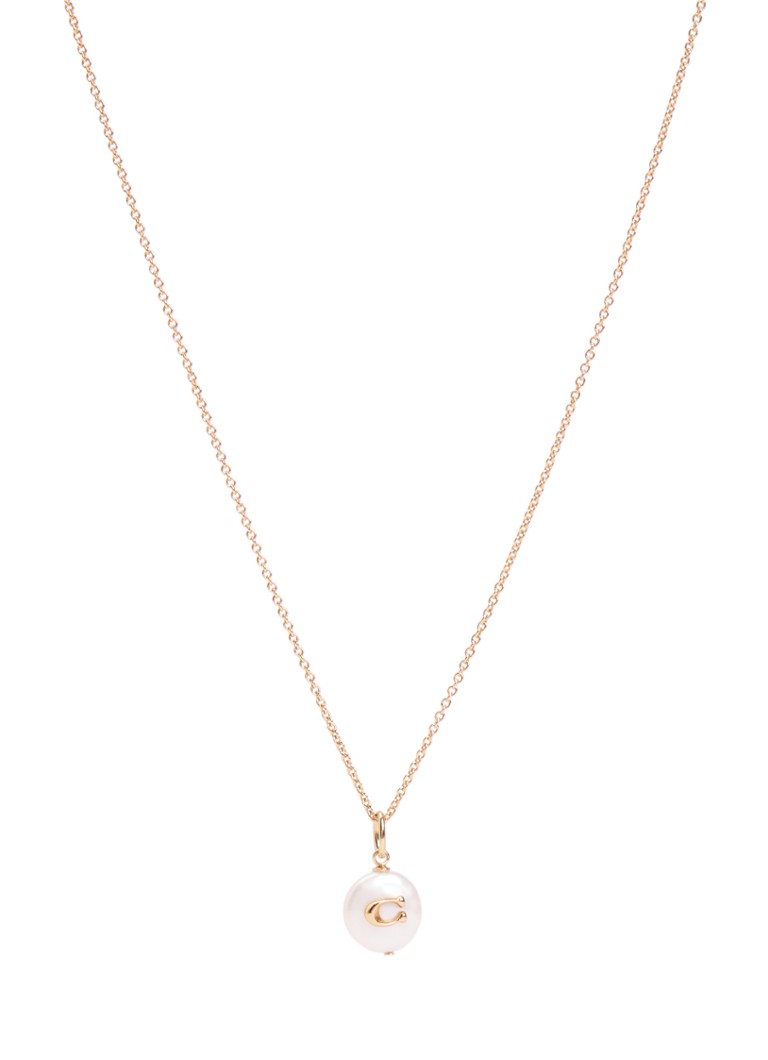 Coach Dames Ketting met hanger in de kleur Goud, maat: NO SIZE
