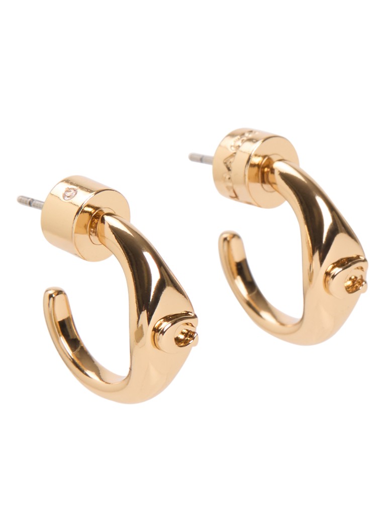 Coach Dames Oorstekers met logo in de kleur Goud, maat: NO SIZE