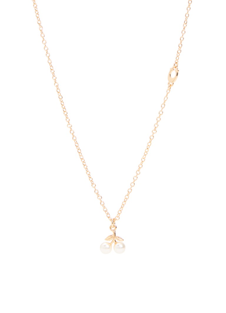 Coach Dames Pearl Cherry ketting met hanger in de kleur Goud, maat: NO SIZE