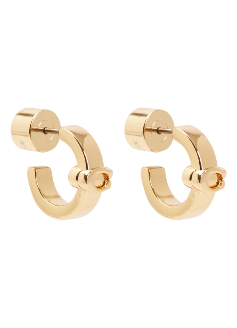 Coach Dames C Huggie oorringen in de kleur Goud, maat: NO SIZE