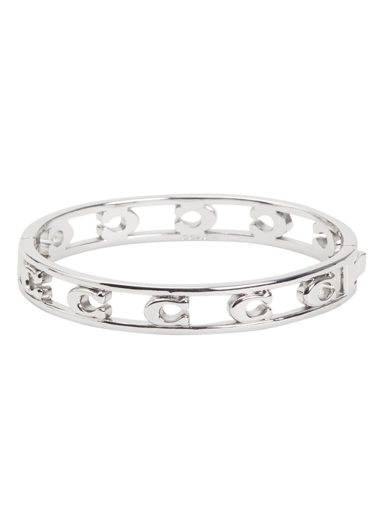 Coach Dames Open C Hinged bangle in de kleur Zilver, maat: OS