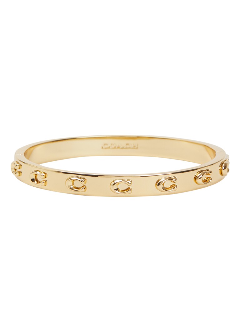 Coach Dames Signature C Hinged bangle in de kleur Goud, maat: OS