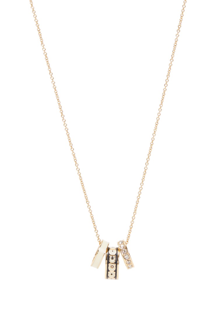 Coach Dames Signature Rondelle ketting in de kleur Goud, maat: OS
