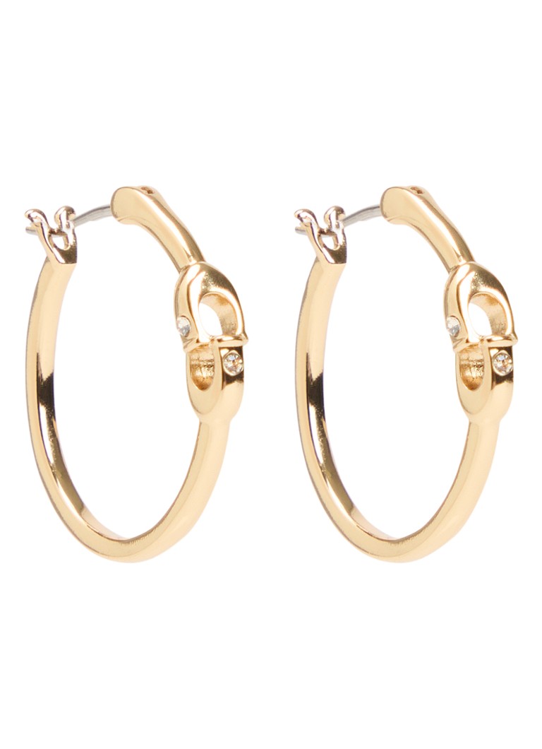 Coach Dames Signature oorringgen in de kleur Goud, maat: OS