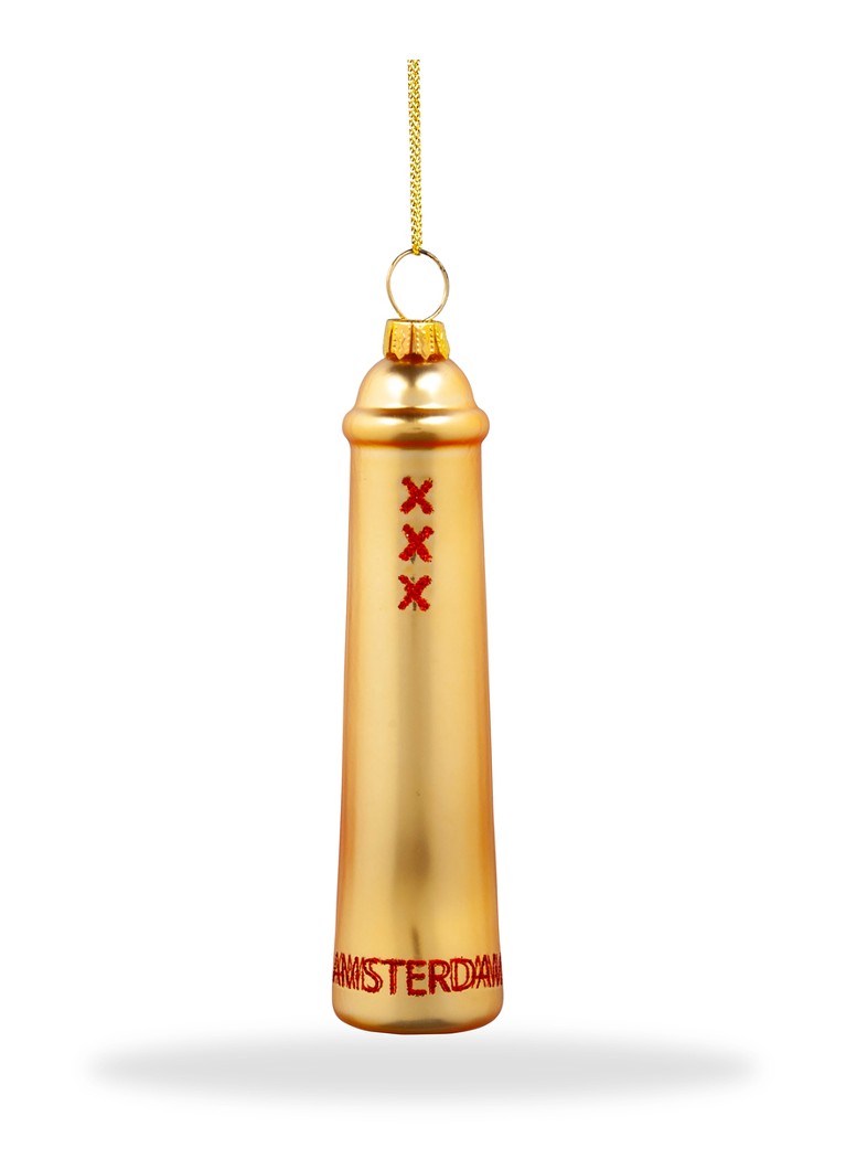 De Ballen Uit Amsterdammertje kersthanger 10,4 cm Goud - Deal