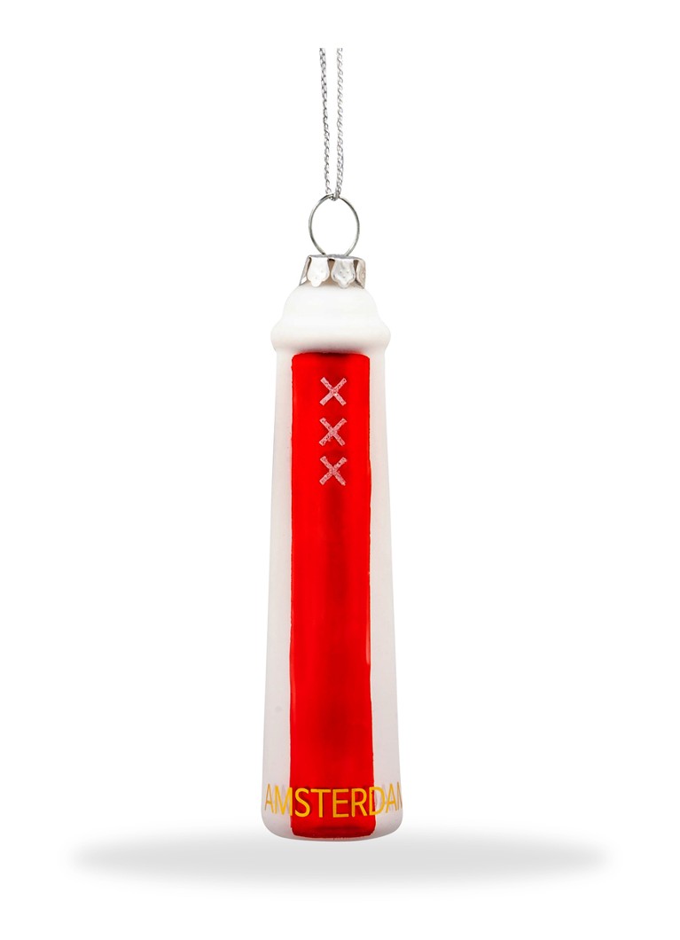 De Ballen Uit Amsterdammertje kersthanger 10,4 cm Rood - Deal
