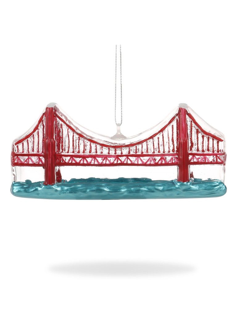 De Ballen Uit Golden Gate Bridge kersthanger 5 cm Rood - Deal
