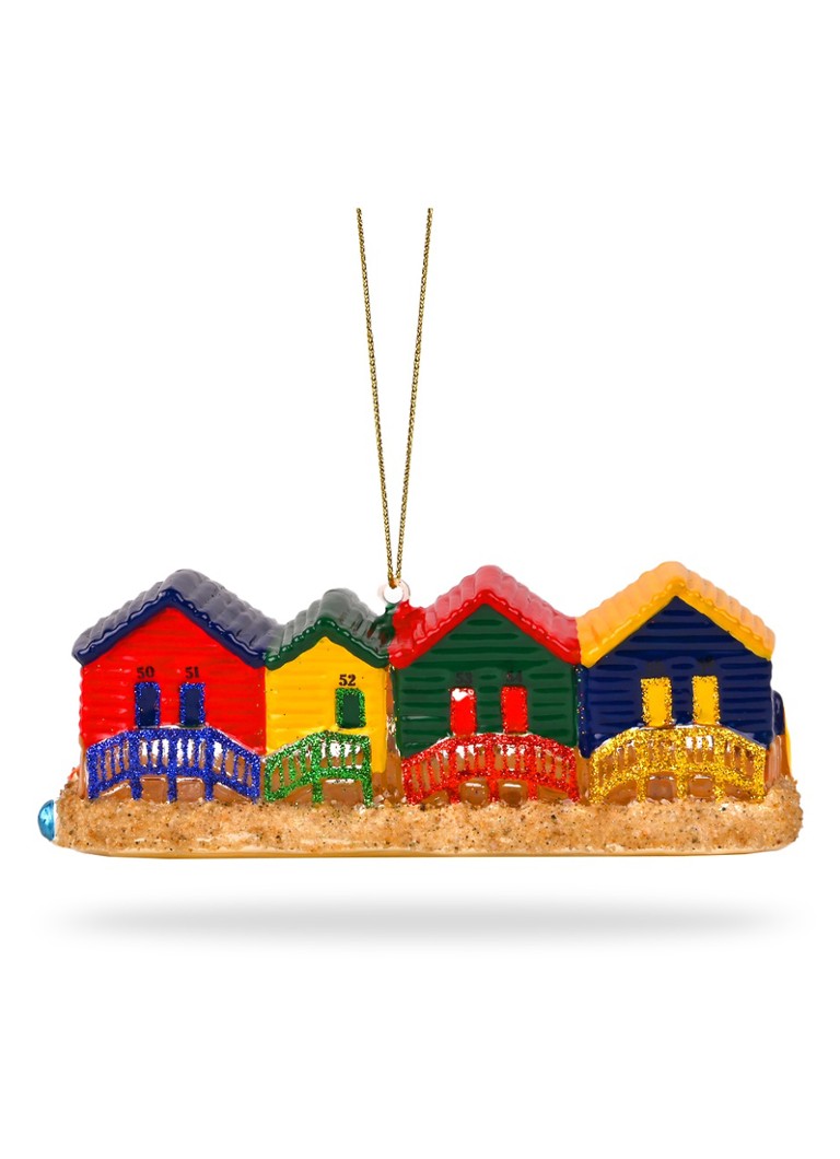 De Ballen Uit Muizenberg Strandhuisjes kersthanger 4,5 cm Groen - Deal