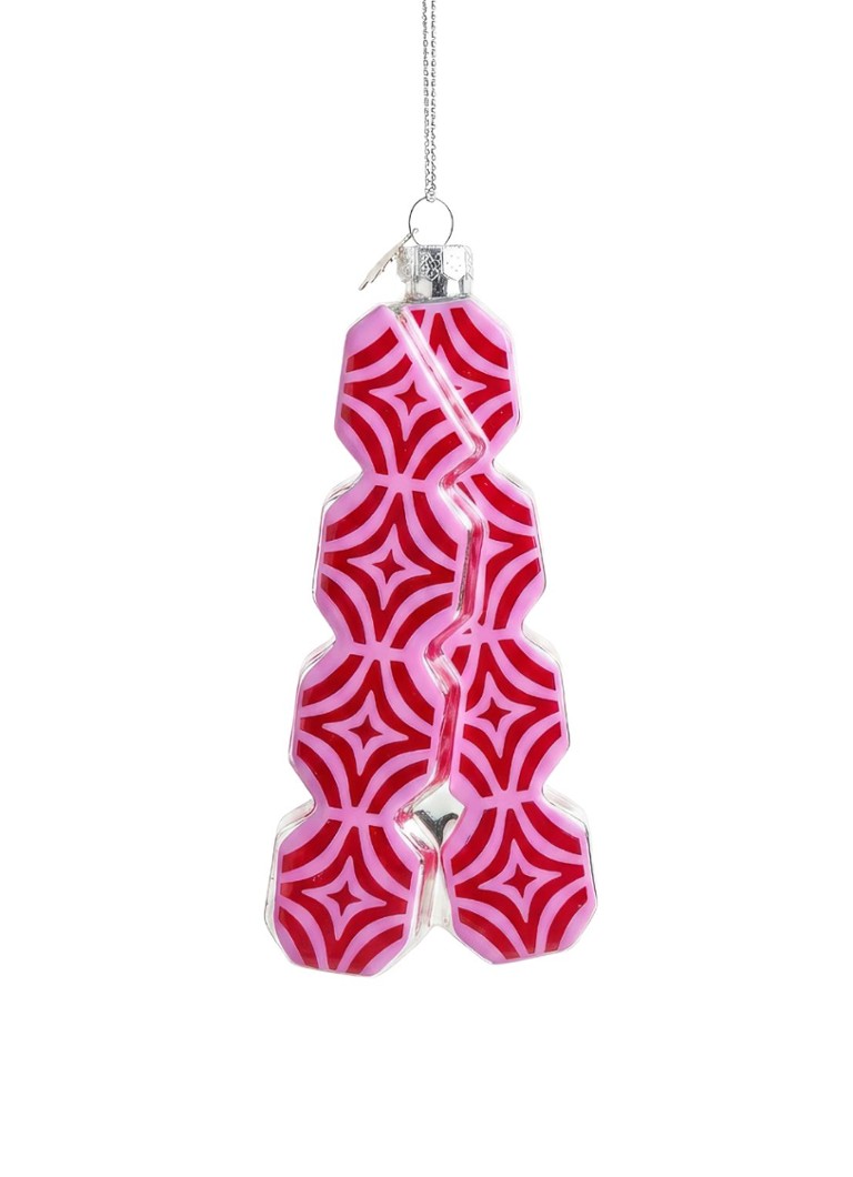 Yup in de Boom Festivalmuntjes kersthanger 14 cm Roze - Deal