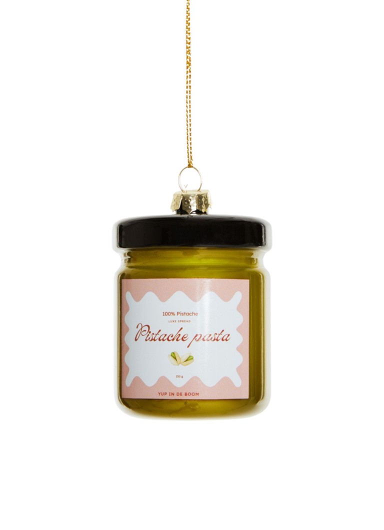Yup in de Boom Pistache Pasta kersthanger 6 cm Groen