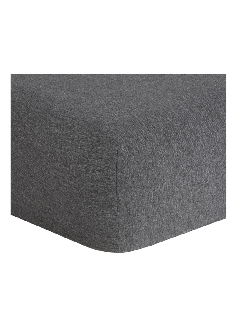 BOSS Sen hoeslaken van katoenjersey, hoekhoogte 30 cm Donkergrijs