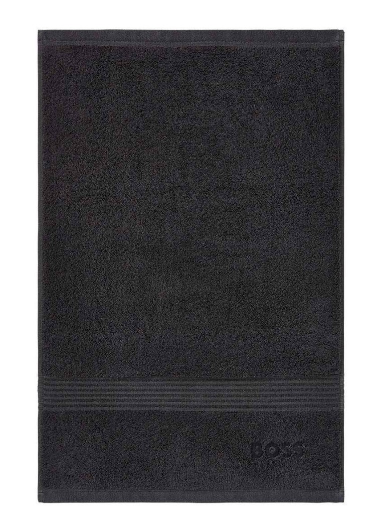 BOSS Loft gastendoek - 700g/m² - 40 x 60 cm Zwart - Deal