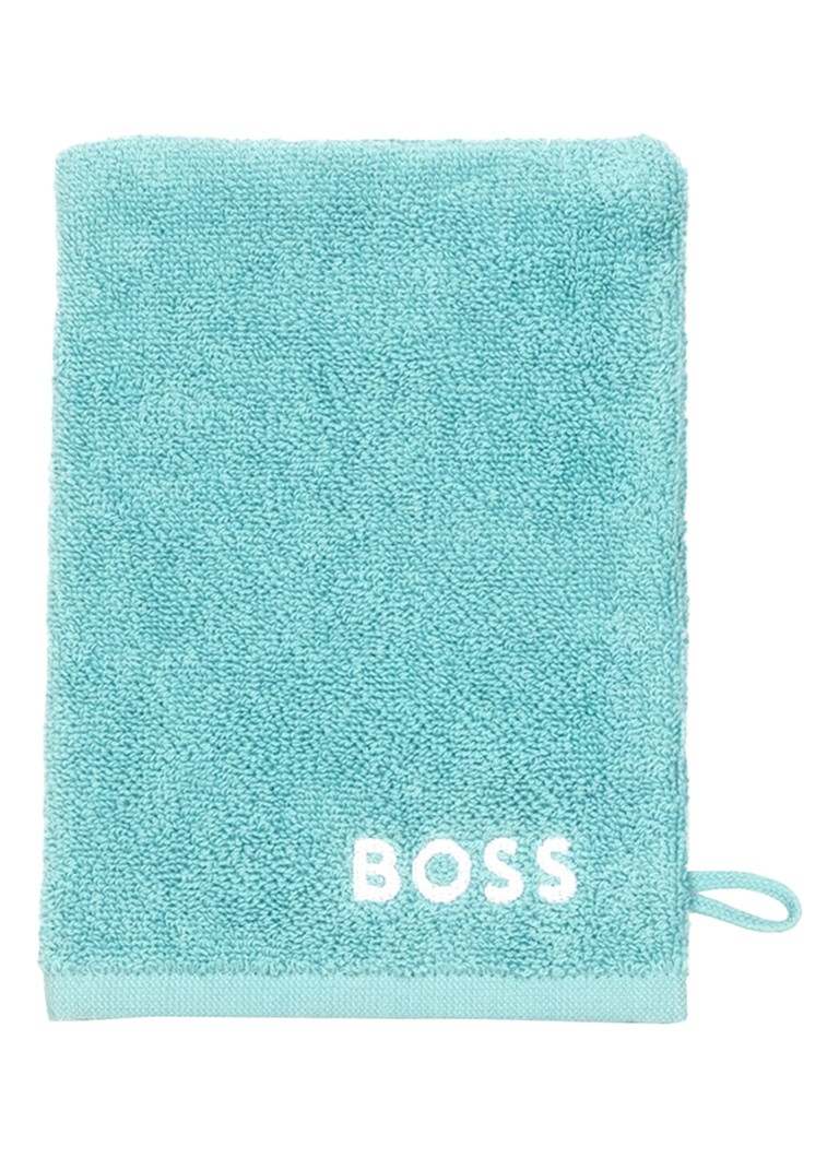 BOSS Plain washand - 600 g/m2 - 15 x 21 cm Groen - Deal