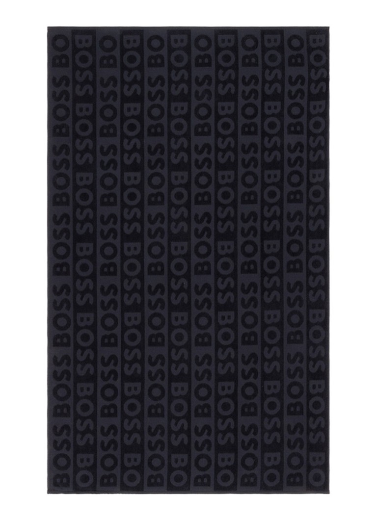 BOSS Font strandlaken 90 x 150 cm Zwart - Deal
