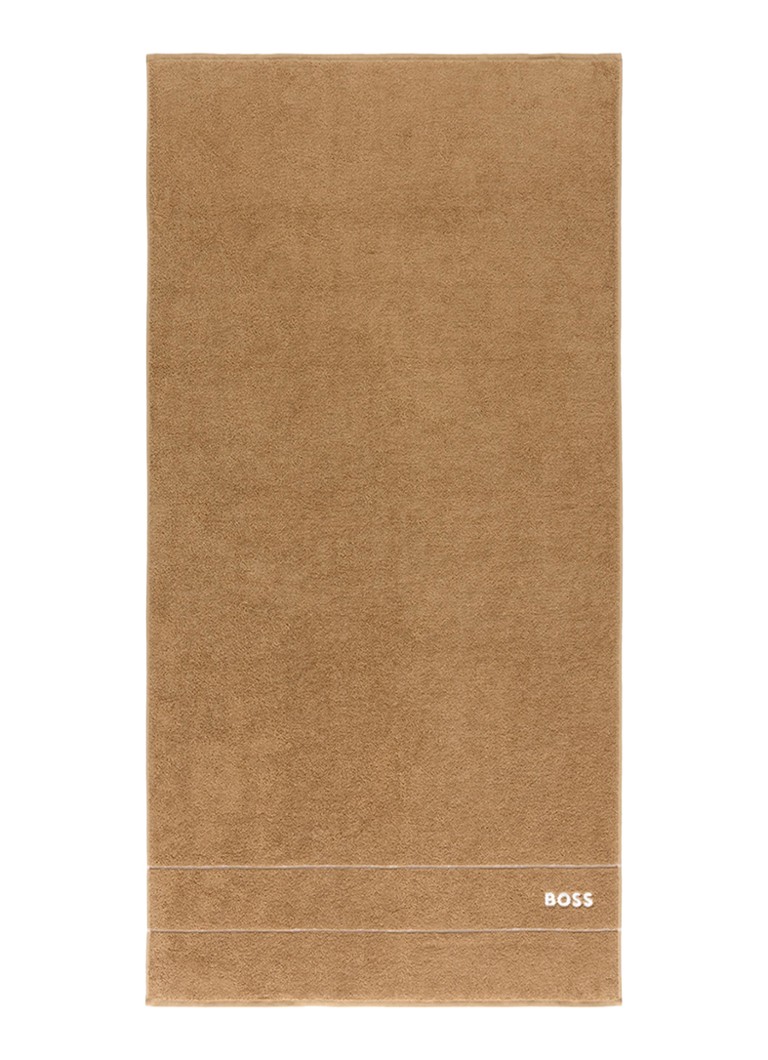 BOSS Plain badlaken - 600 gr/m2 - 70 x 140 cm Bruin - Deal
