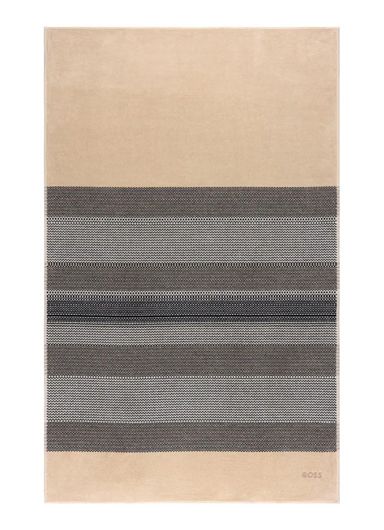 BOSS Modernis badhanddoek 55 x 90 cm Beige - Deal