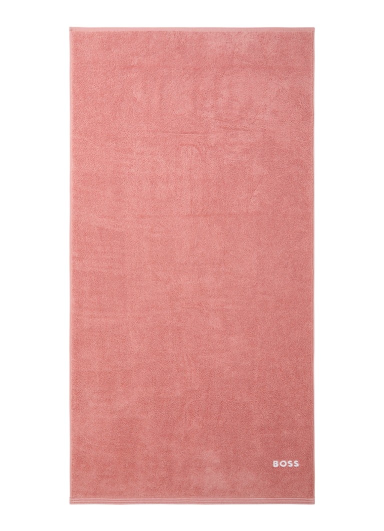 BOSS Edge badhanddoek - 70 x 140 cm Zalmroze - Deal